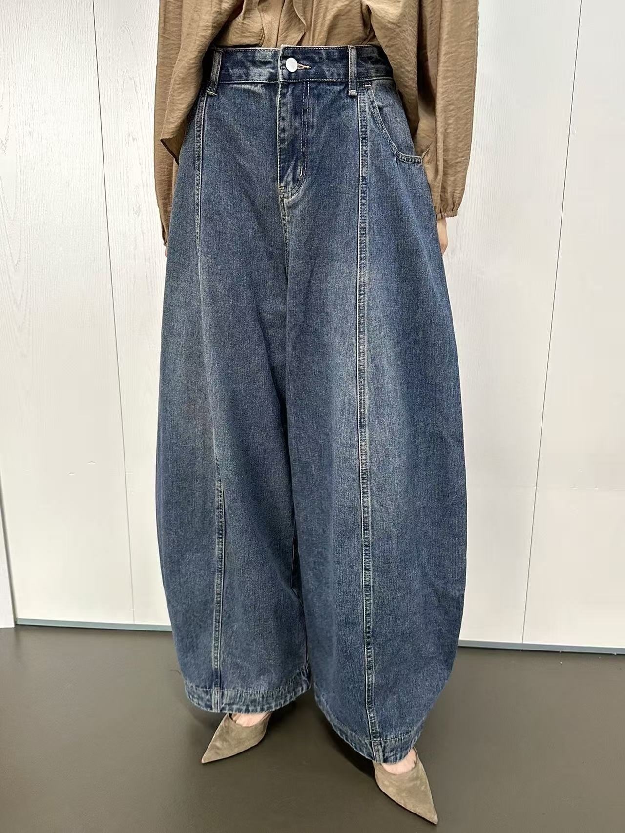 KK152 闊腳牛仔褲
