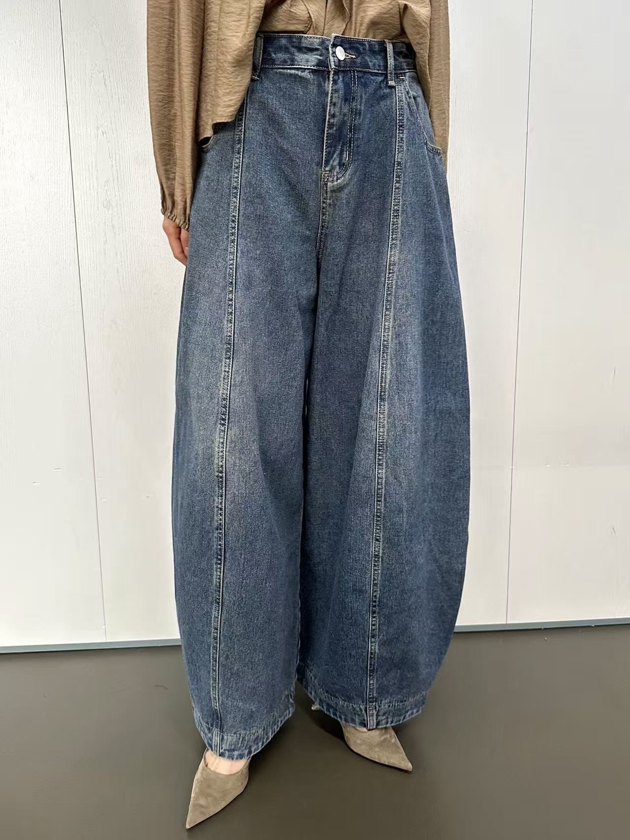 KK152 闊腳牛仔褲