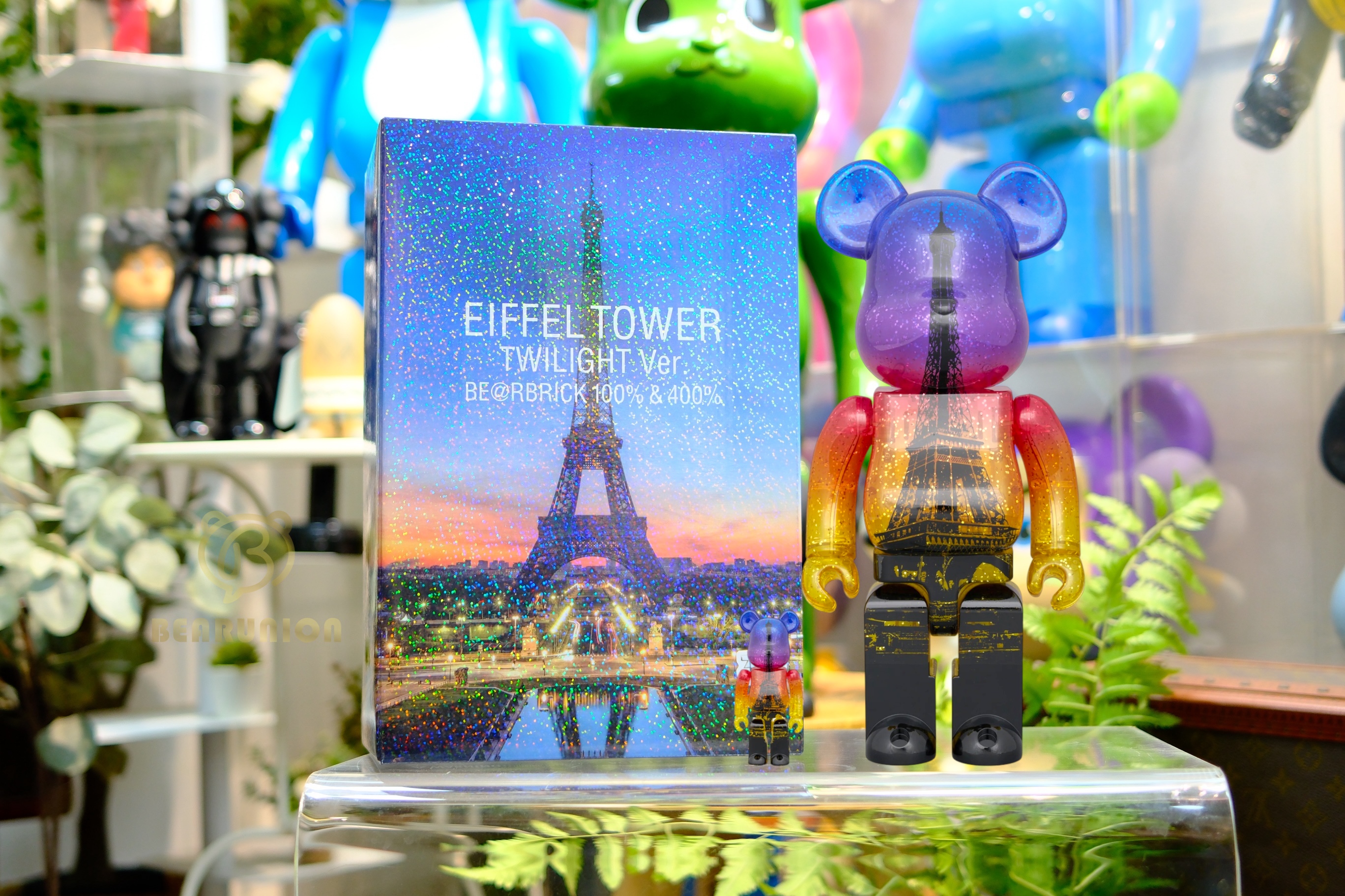 🎏預訂🎏Bearbrick 400% 100% EIFFEL TOWER TWILIGHT