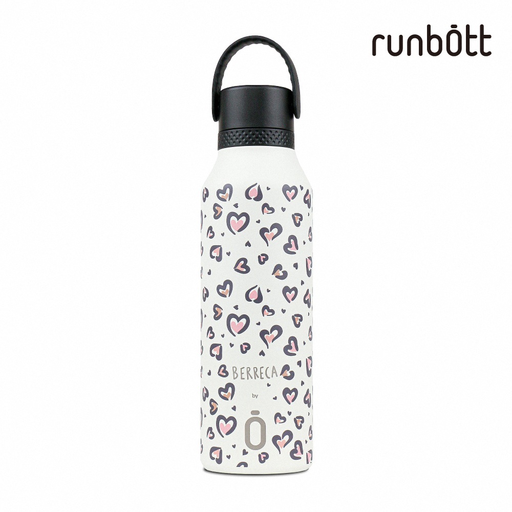 【runbott】Mii 輕量陶瓷保溫瓶600ml_熾愛之心(白)