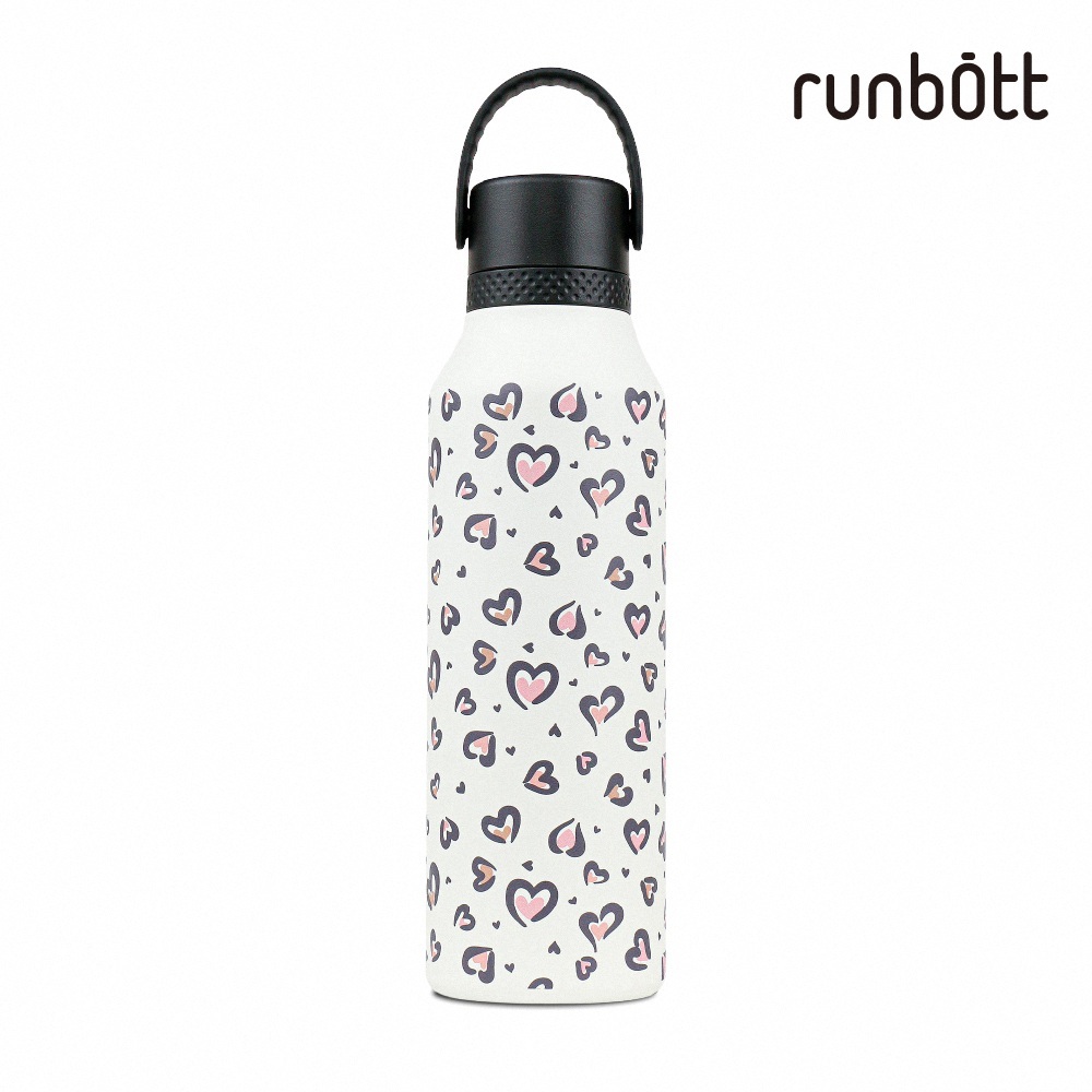 【runbott】Mii 輕量陶瓷保溫瓶600ml_熾愛之心(白)