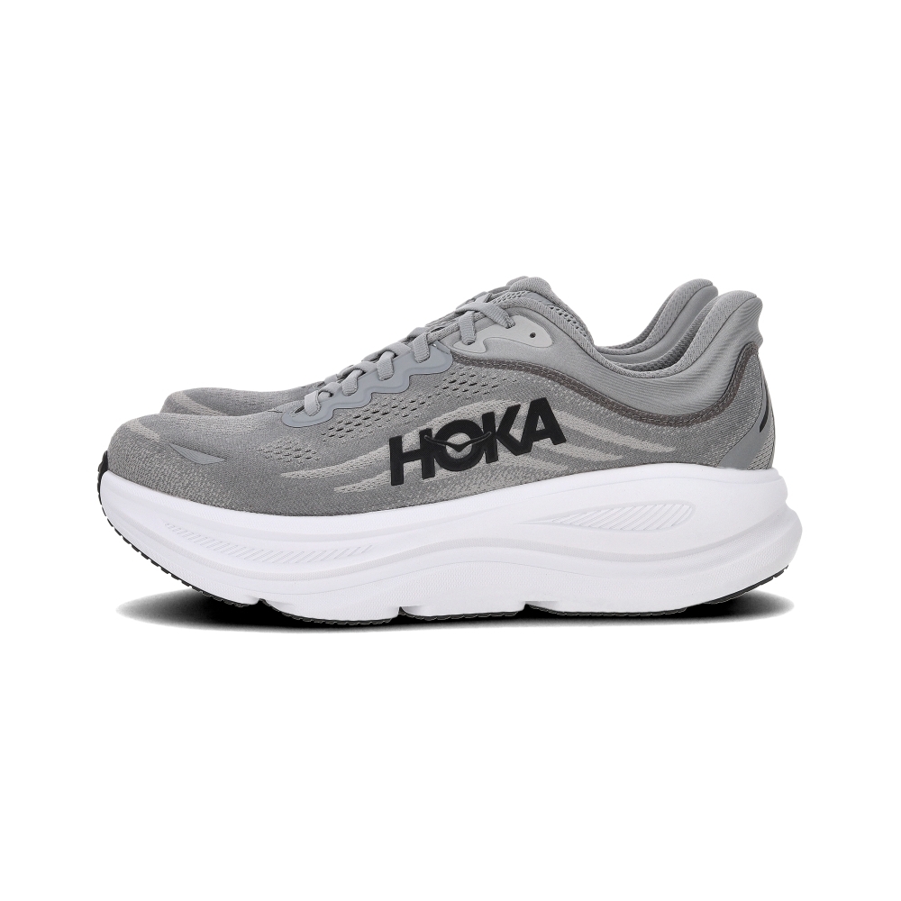 Hoka One One Bondi 9 男鞋 灰色 寬楦 緩震 厚底 運動 休閒 慢跑鞋 1162013GCTC