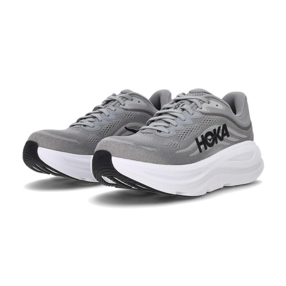Hoka One One Bondi 9 男鞋 灰色 寬楦 緩震 厚底 運動 休閒 慢跑鞋 1162013GCTC