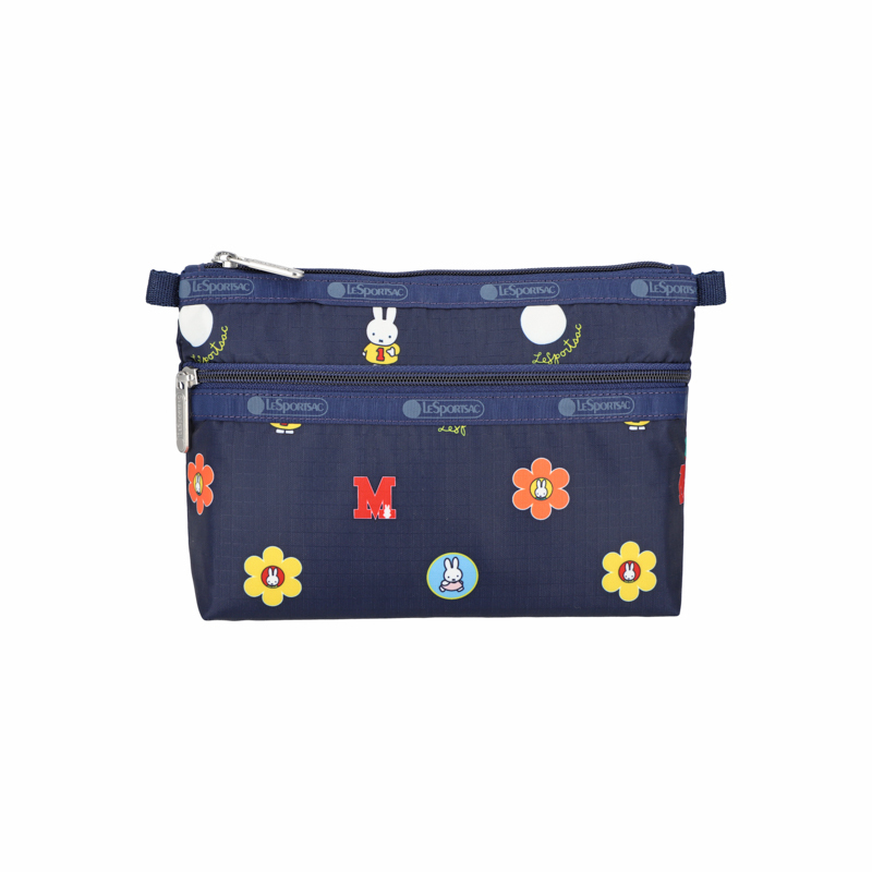 雙層化妝袋 (MIFFY NAVY POLKA DOT ACC)