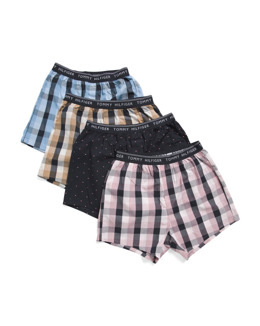 【預購】TOMMY HILFIGER N093003 Classic 男裝平口四角內褲 (4條裝)