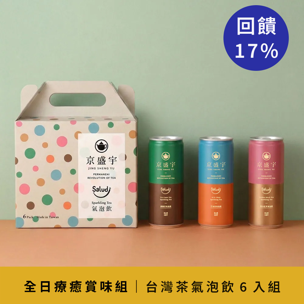 17週年限定｜台灣茶氣泡飲6入/8盒組｜不知春、鐵觀音、梨山紅茶｜全日療癒賞味組