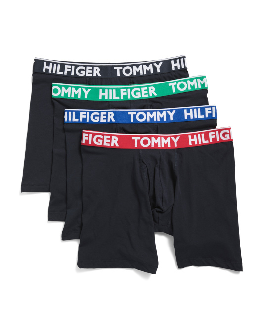 【預購】TOMMY HILFIGER N093004 Comfort Stretch 男裝平口四角內褲 (4條裝)