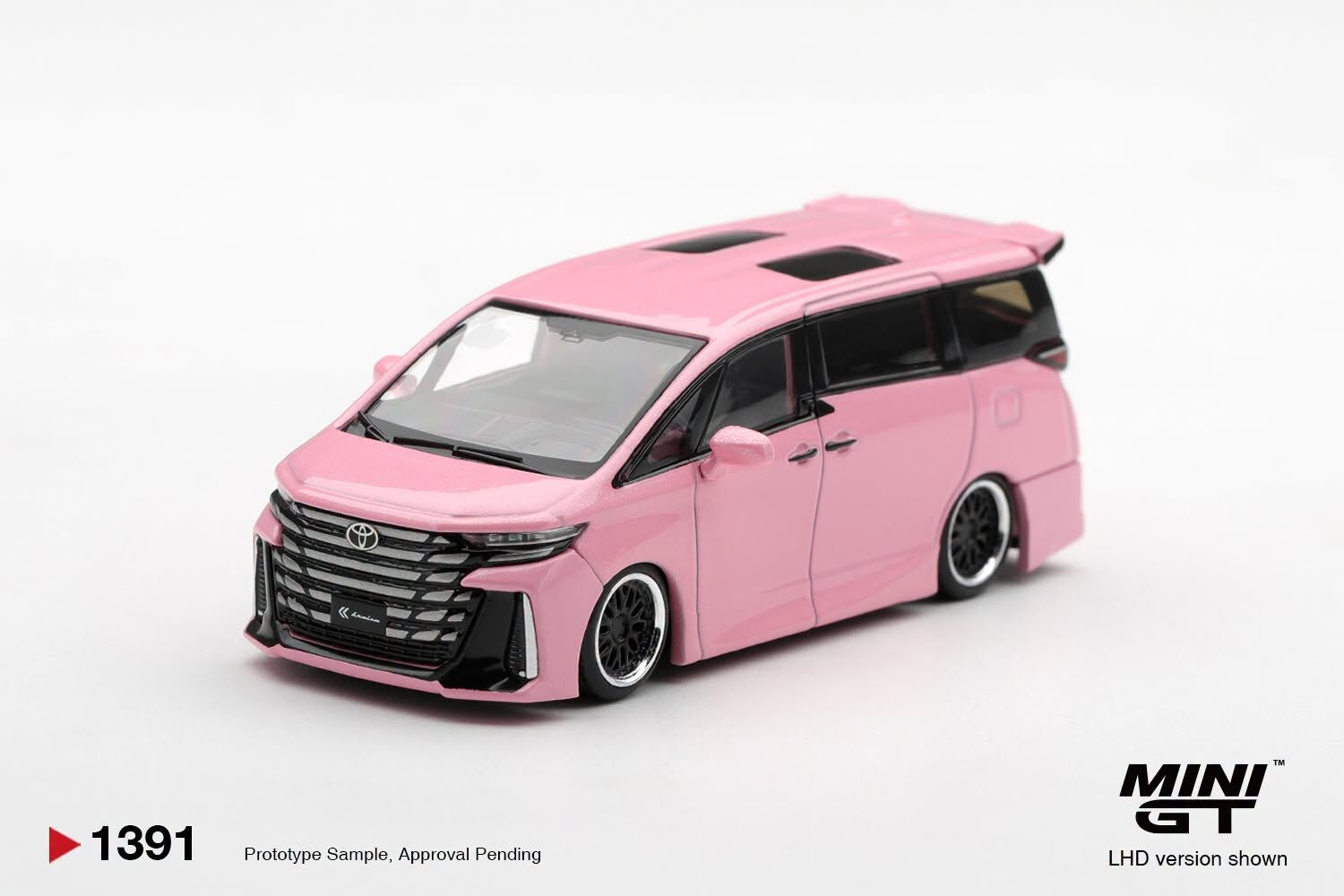 [預訂] Mini GT #1391 豐田Toyota Vellfire 40 KUHL 金屬粉紅色 左軚