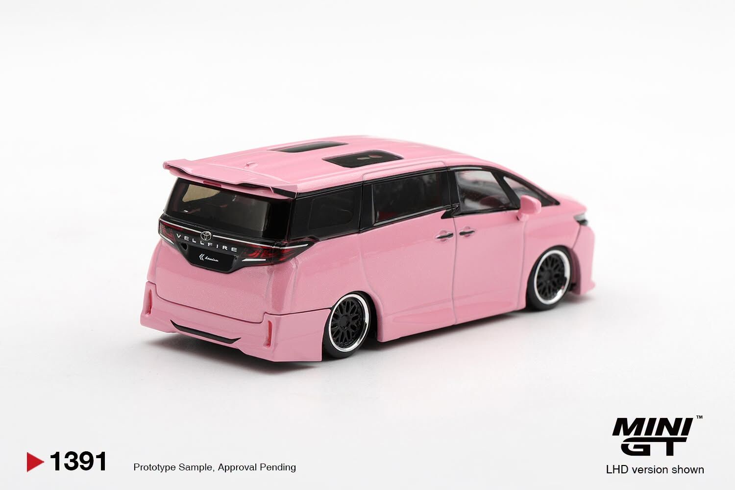 [預訂] Mini GT #1391 豐田Toyota Vellfire 40 KUHL 金屬粉紅色 右軚