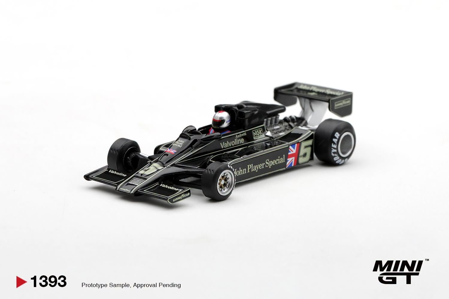[預訂] Mini GT #1393 蓮花Lotus 78 #5 Mario Andretti 1977年美國大獎賽西部站冠軍 左軚