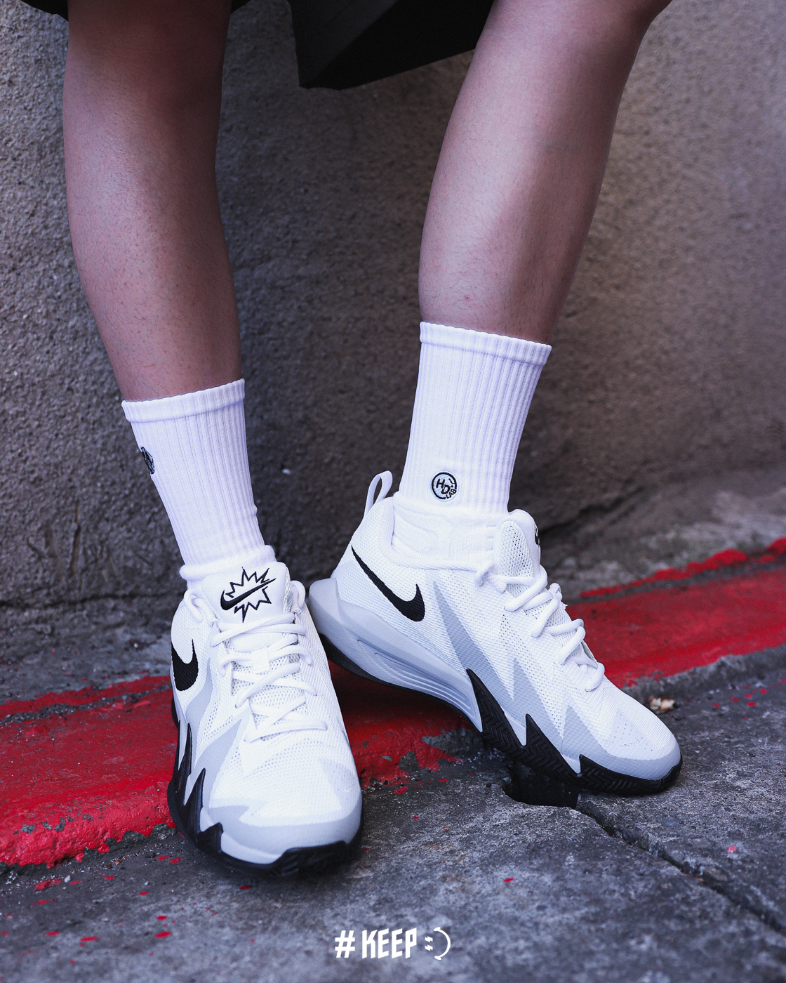 大童鞋 女鞋 NIKE S.T. DYNAMITE GS 白灰 透氣 運動 實戰 籃球鞋【IH2308-101】