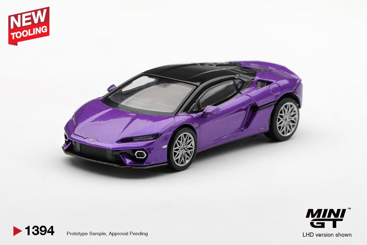 [預訂] Mini GT #1394 林寶堅尼Lamborghini Temerario Viola Pasifae 左軚