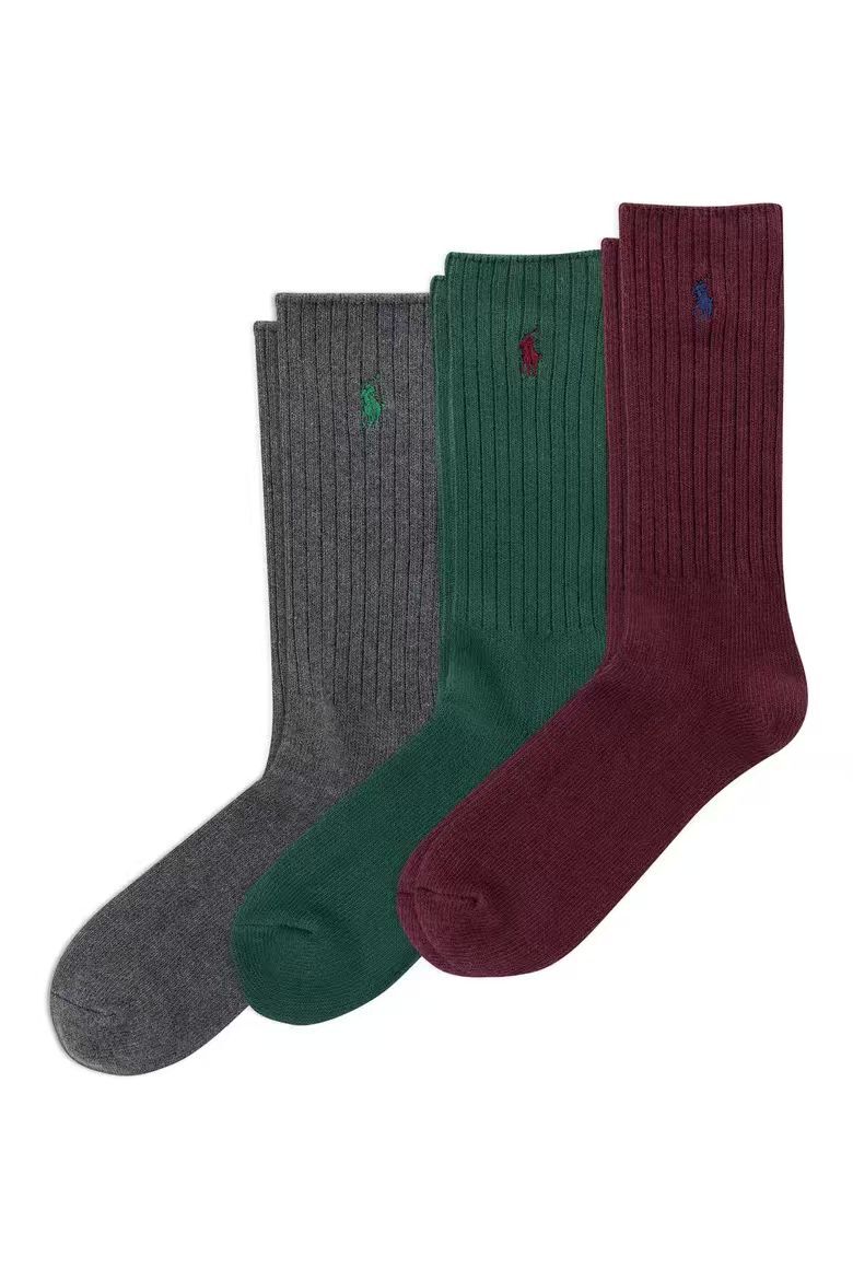 【預購】Polo Ralph Lauren N093008 男裝混款中筒襪 (3對裝)