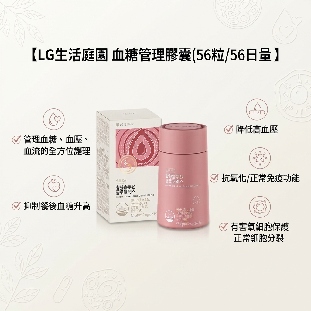 【LG生活庭園 血糖管理膠囊(56粒/56日量)】