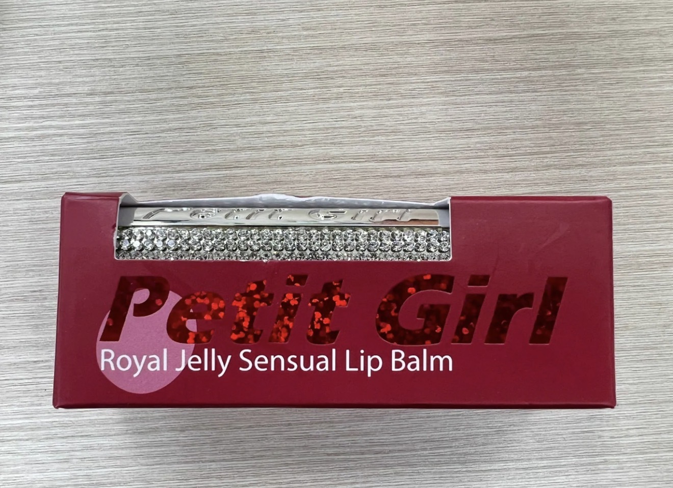 WK71 韓國Petit Girl  閃Bling Bling潤唇膏- RED WINE 3g