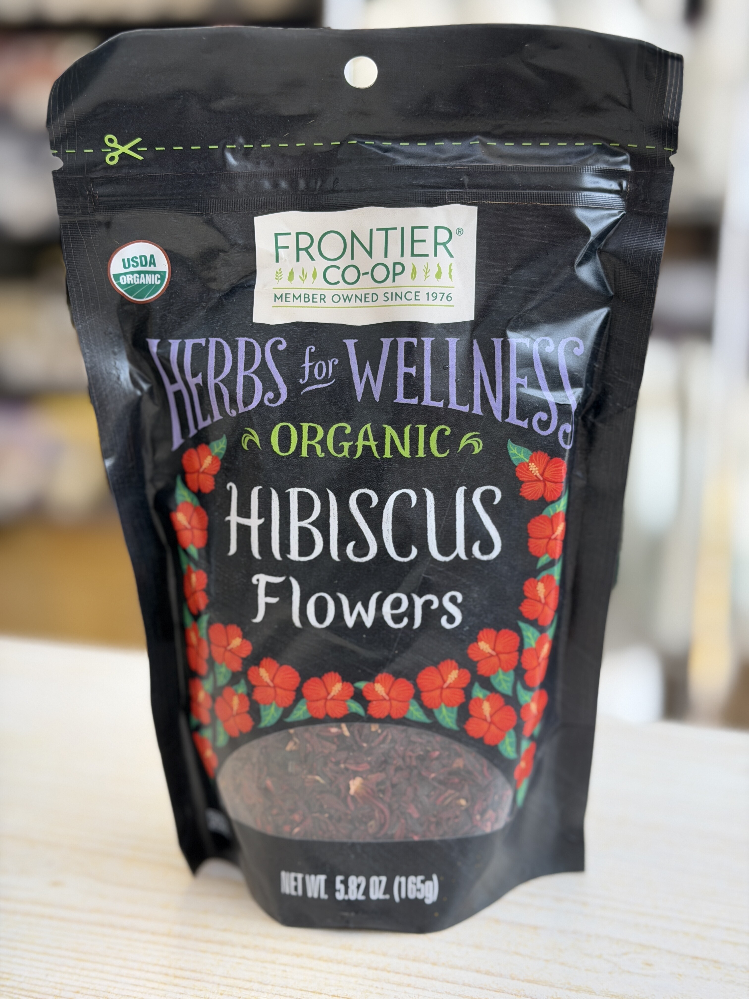 Organic hibiscus flowers 165g (Best before 2029/6/30)