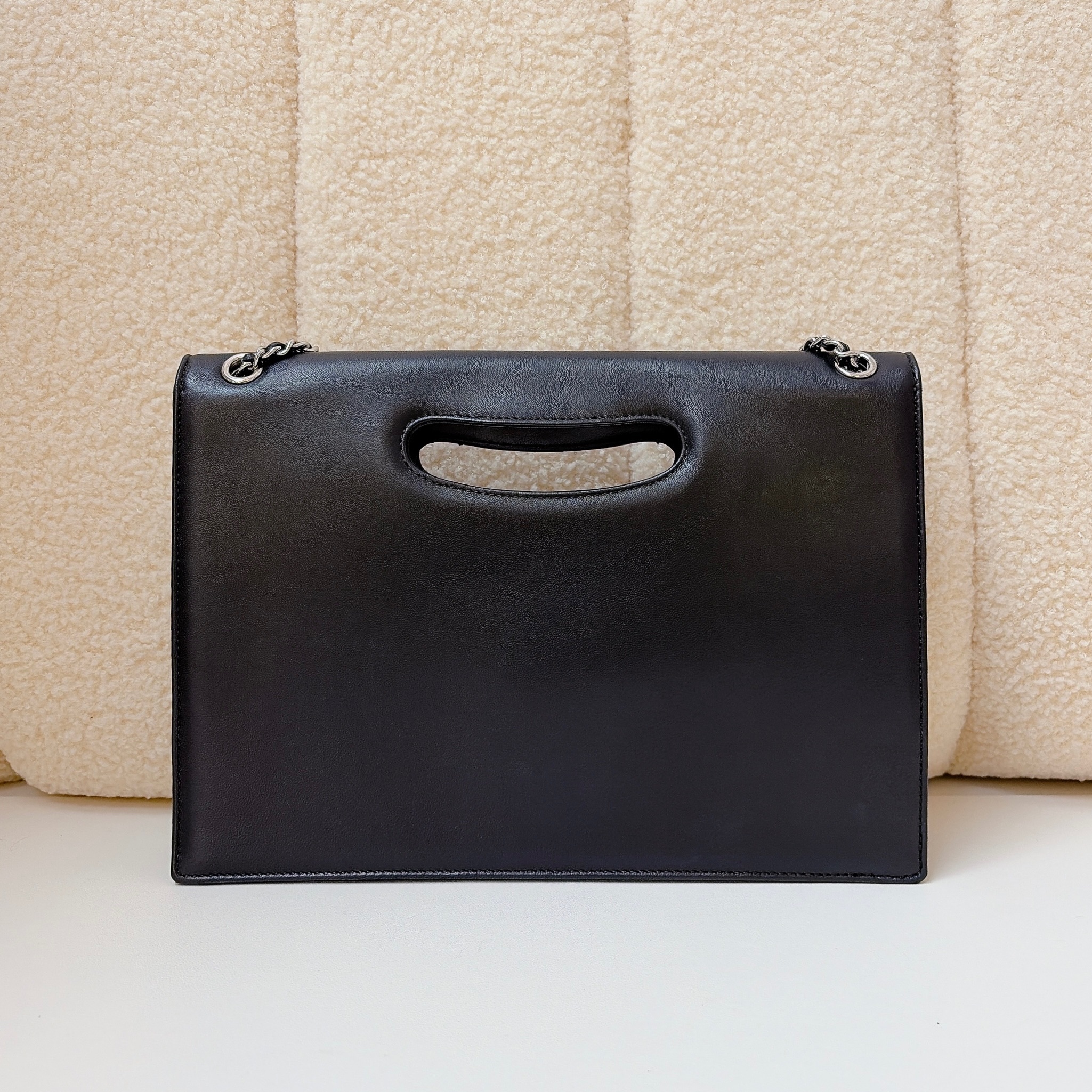 Chanel Delivery Cutout Handle Bag - Black / SHW