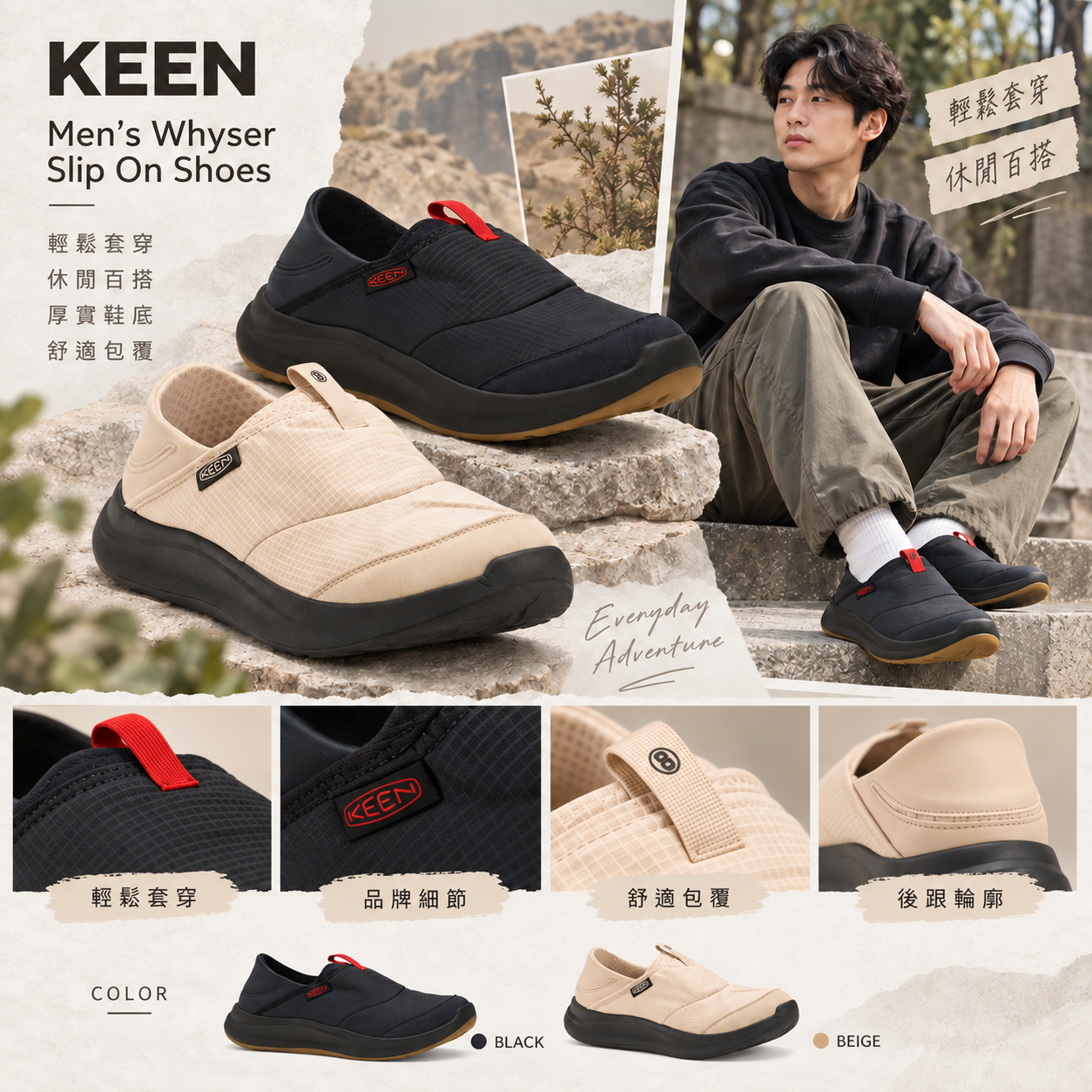【預購】KEEN N093014 Whyser 男裝休閒鞋