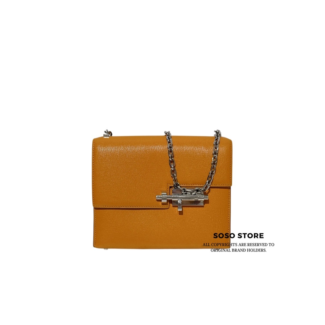 Hermès Verrou Chaine Mini - Feu / SHW
