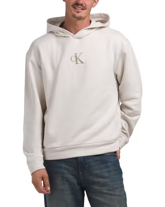 【預購】CALVIN KLEIN N093023 Easy Fleece Monogram 休閒連帽衛衣