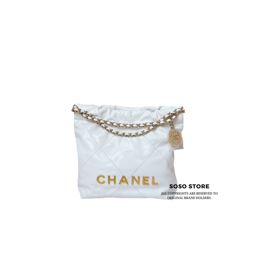 Chanel mini 22 - White / GHW