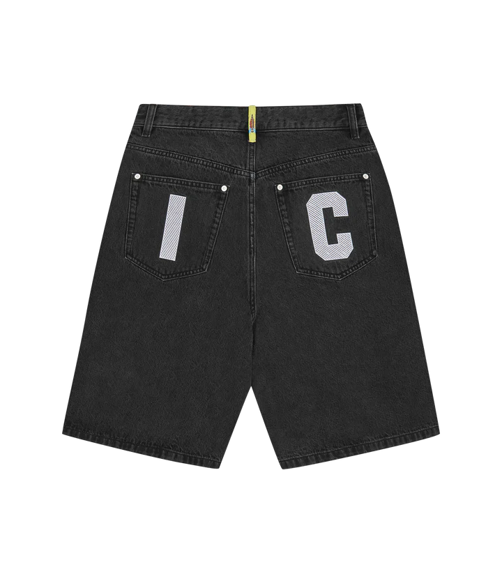 RUNNING DOG TRIPLE SCOOP DENIM SHORTS
