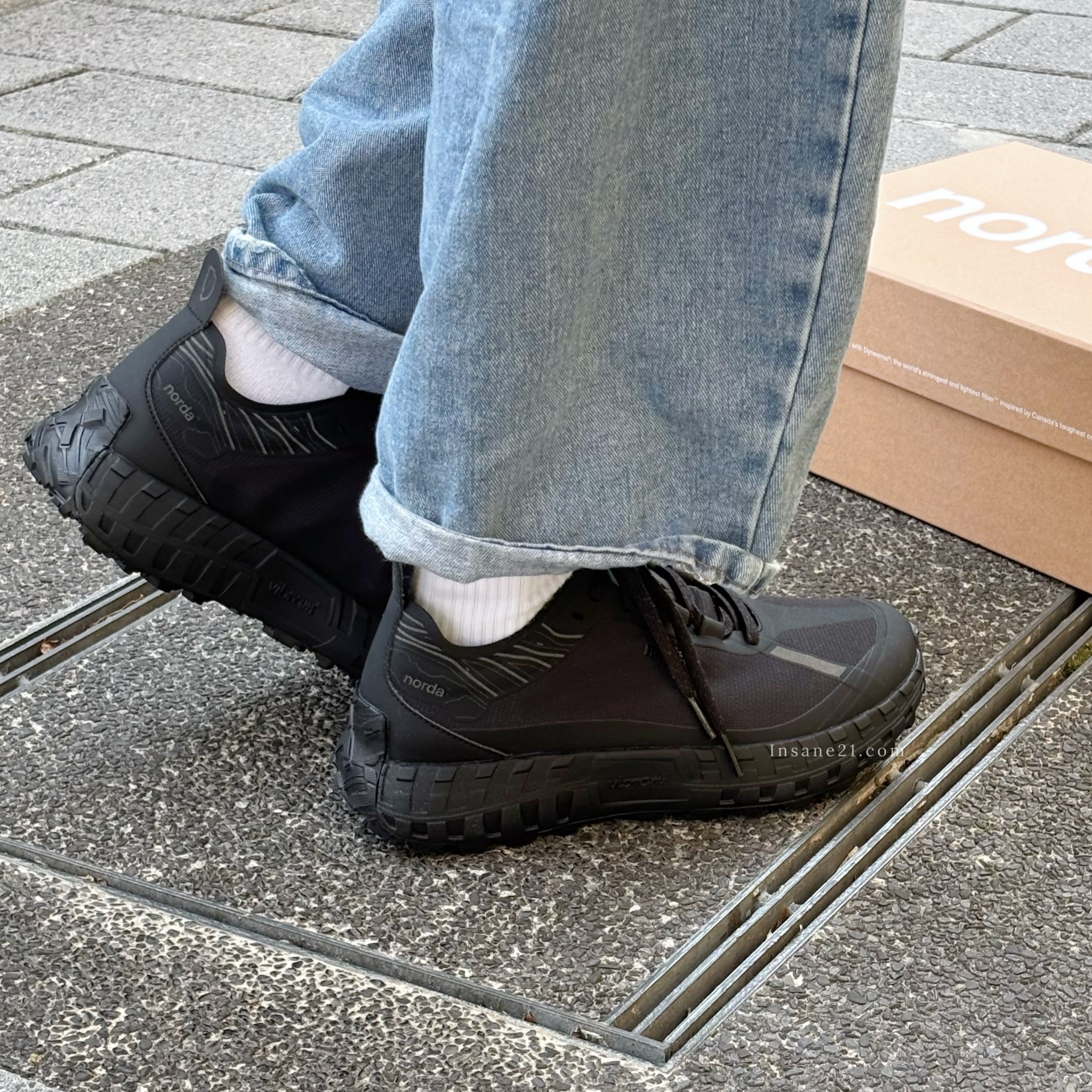 NORDA RUN 全黑 越野跑鞋 登山鞋 反光 緩震 耐磨 男鞋 001M-STEALTH