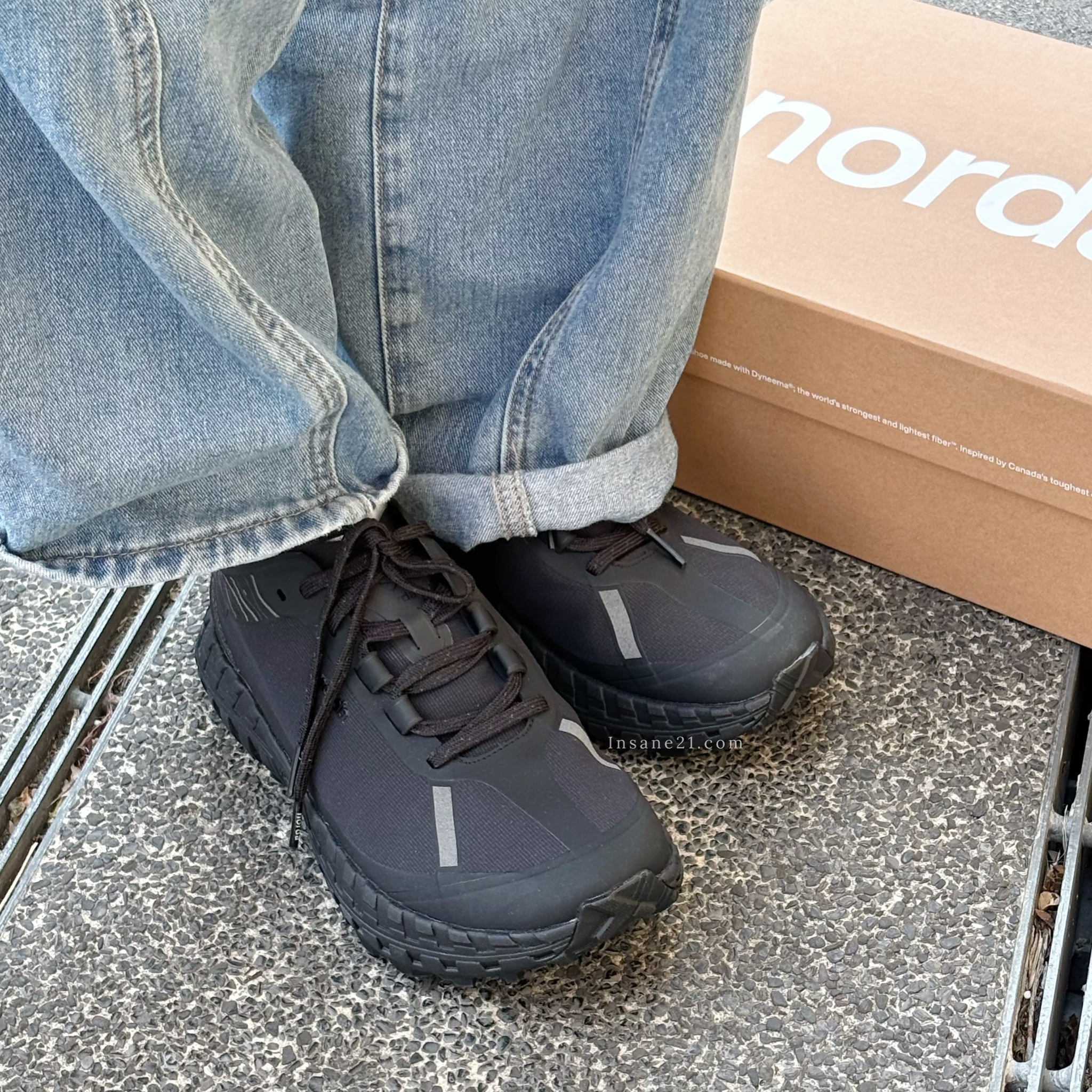 NORDA RUN 全黑 越野跑鞋 登山鞋 反光 緩震 耐磨 男鞋 001M-STEALTH