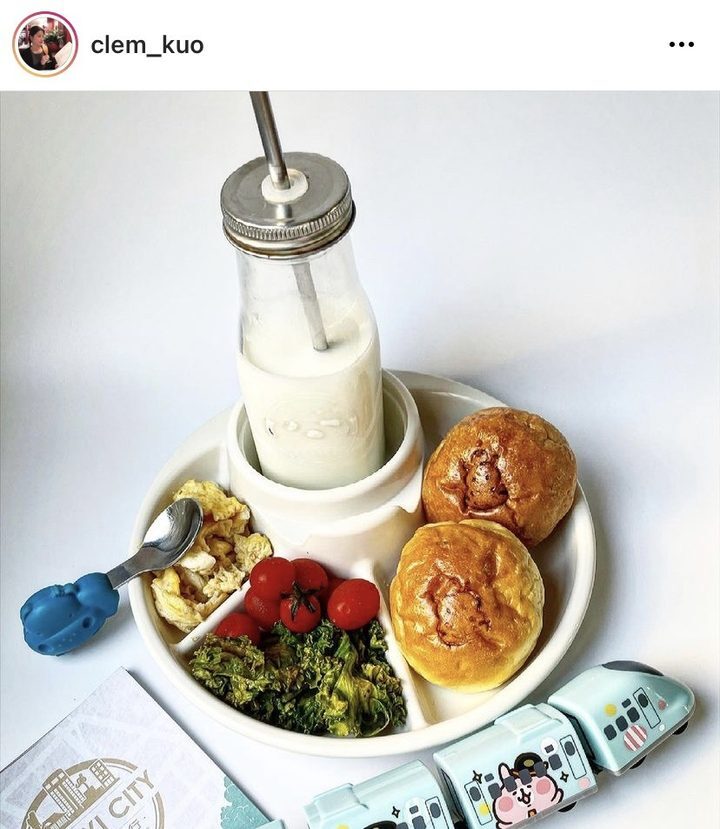 河粉在 IG 分享的小河馬麵包吃法