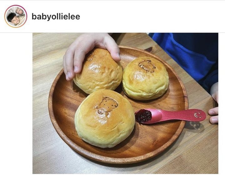 河粉在 IG 分享的小河馬麵包吃法