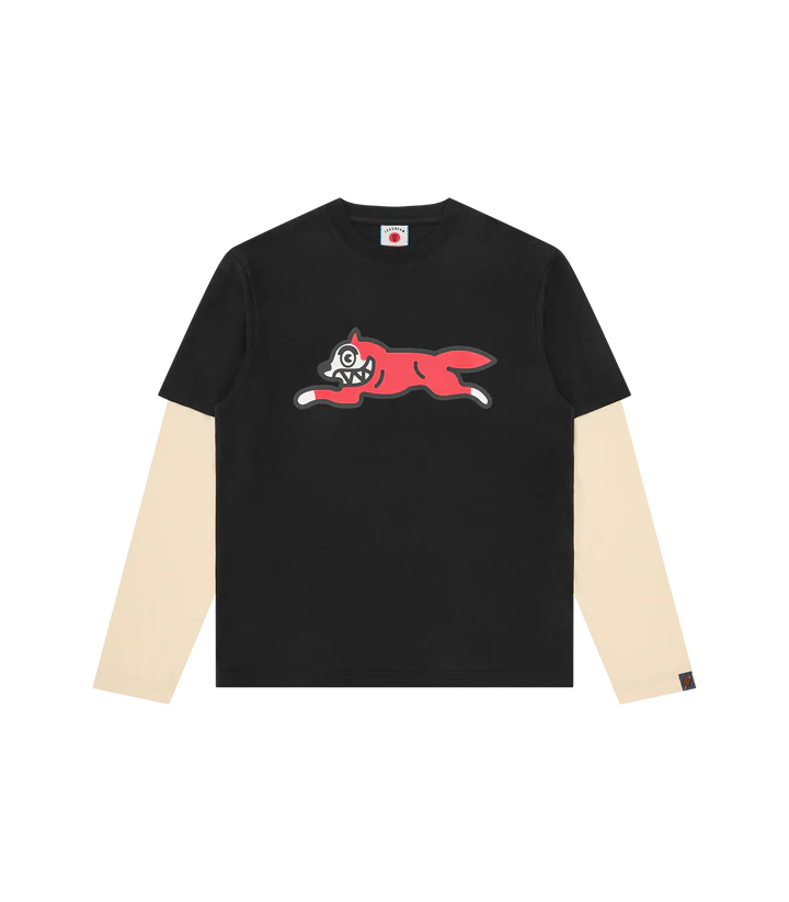 RUNNING DOG LAYERED LS T-SHIRT