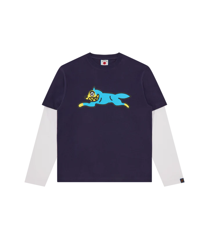 RUNNING DOG LAYERED LS T-SHIRT