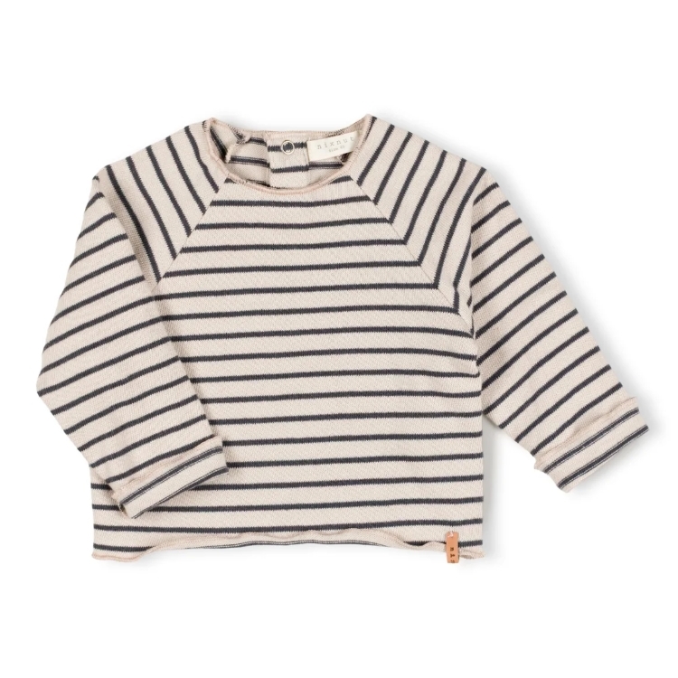 NIXNUT 微波浪邊條紋針織長袖上衣 SIM KNIT - WHALE STRIPE