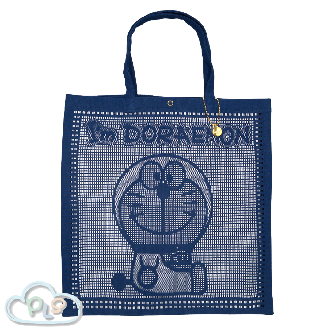 Doraemon X Chikazawa Lace Shop Lace Tote Bag Navy Blue Future Department Store  #40226-1