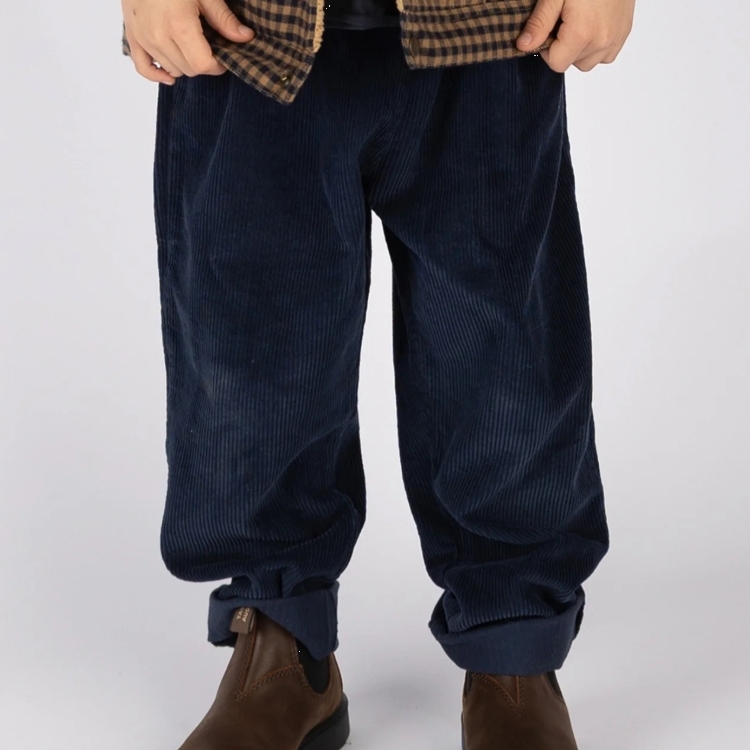 NIXNUT 不修邊燈芯絨長褲 STIC PANTS - NAVY