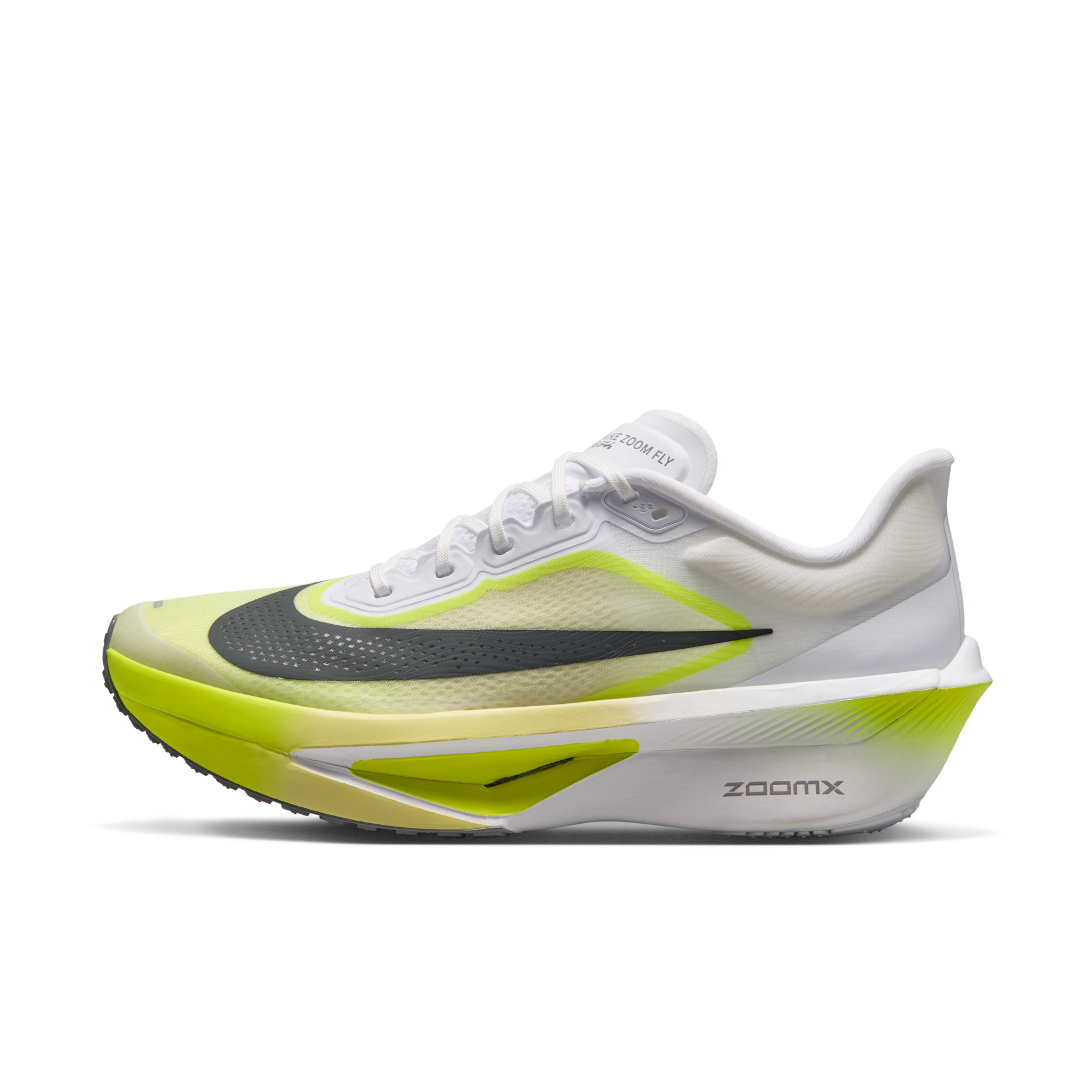 男鞋 NIKE ZOOM FLY 6 白檸檬黃黑 緩震 透氣 碳纖維 慢跑 運動鞋【FN8454-106】