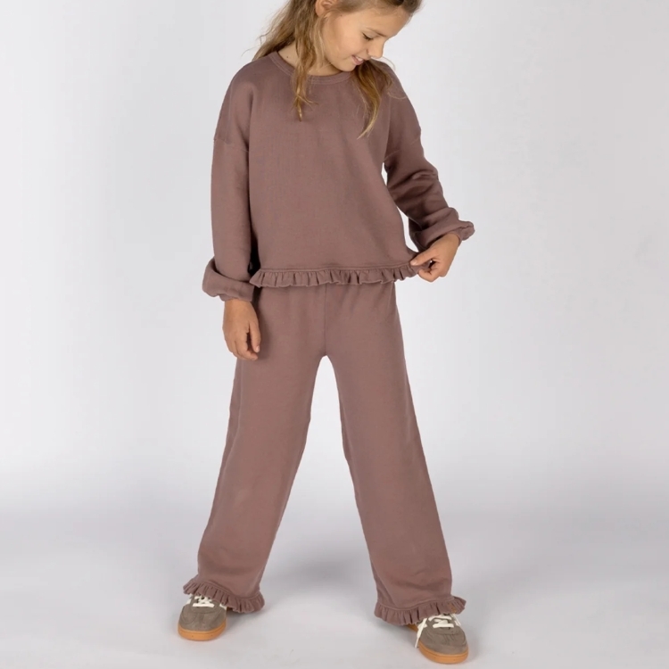 NIXNUT 花苞壓褶寬褲 YUK PANTS - MAUVE