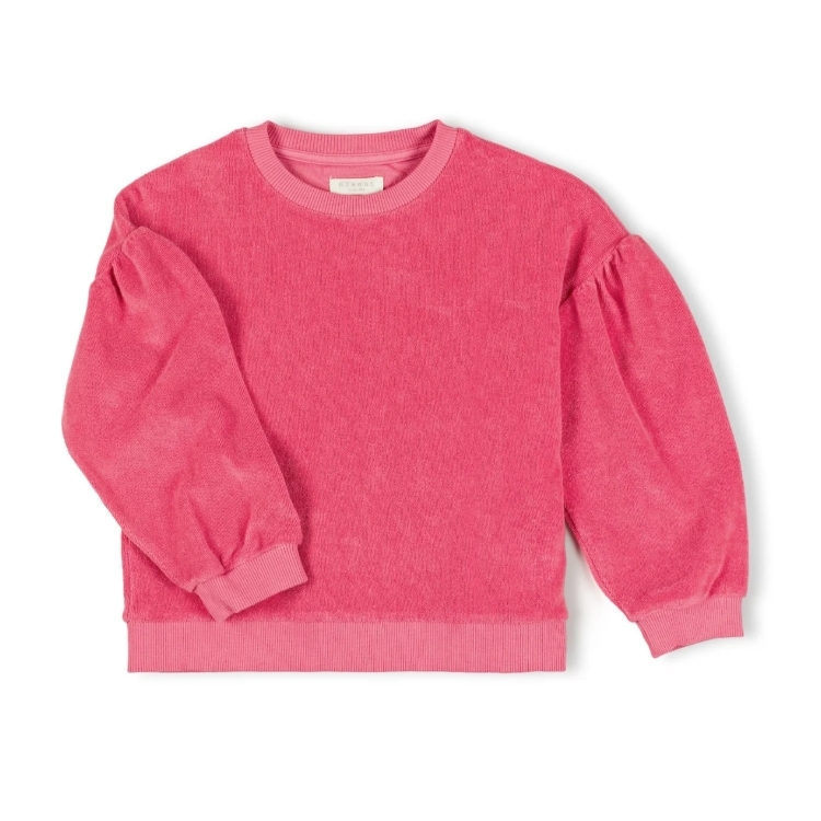 NIXNUT 落肩壓褶衛衣 LUX SWEATER - CHERRY