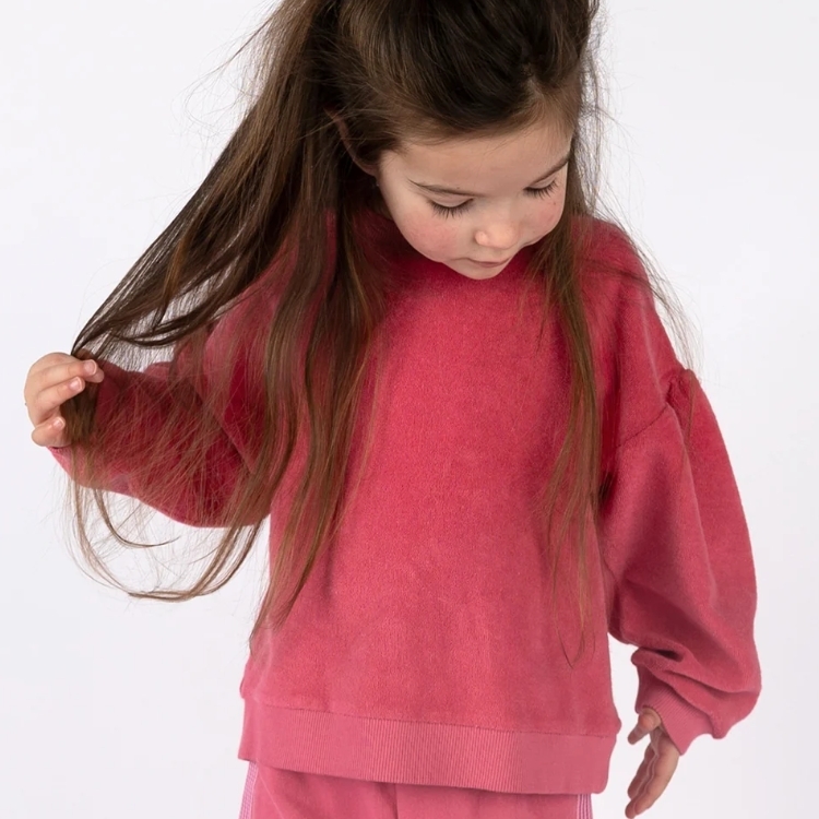 NIXNUT 落肩壓褶衛衣 LUX SWEATER - CHERRY