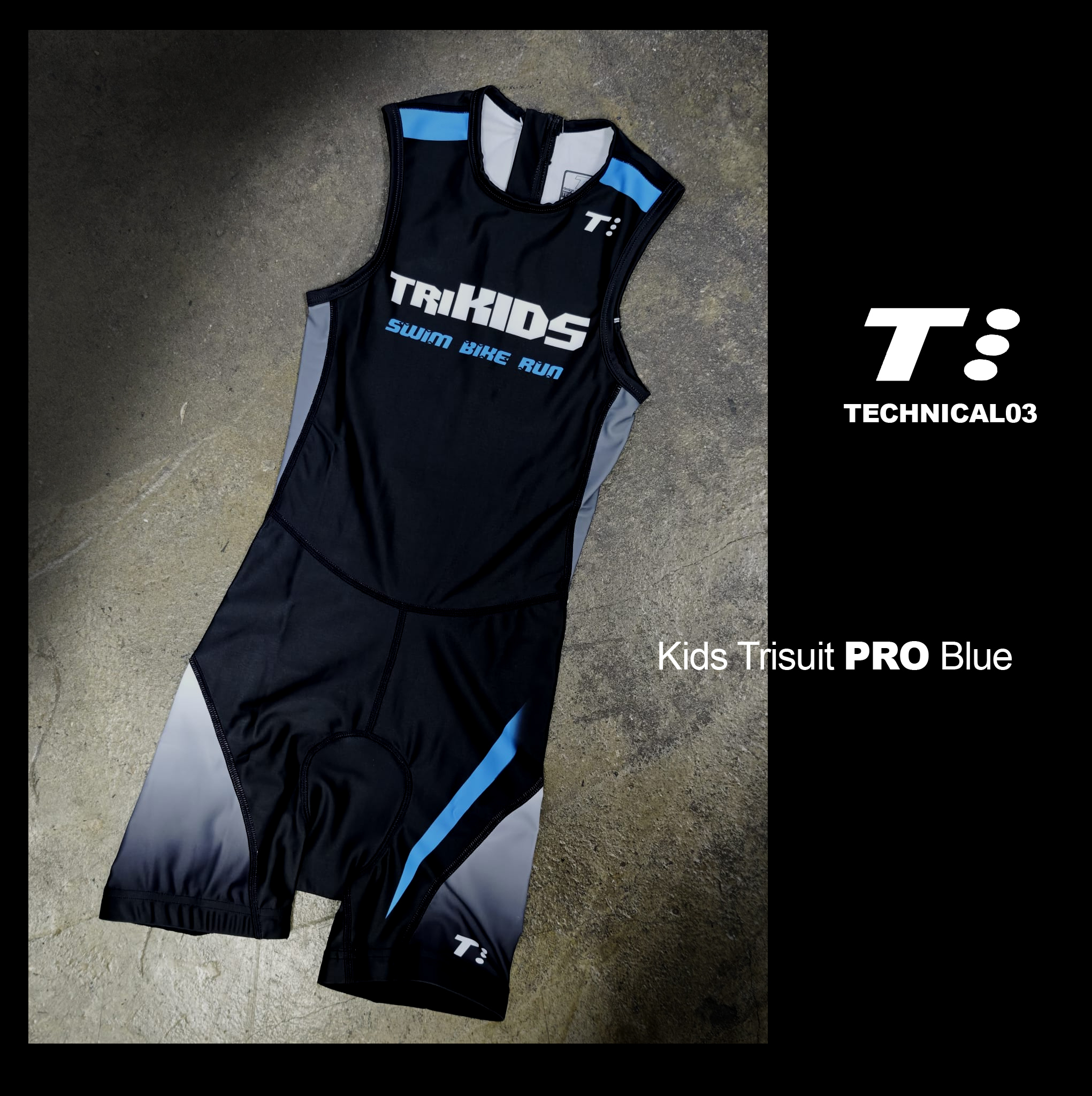 Technical03 Kids Trisuit PRO Blue