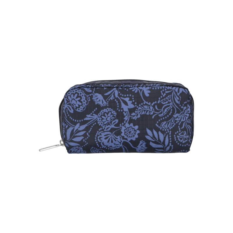 長形化妝袋 (BOHO PAISLEY NAVY)