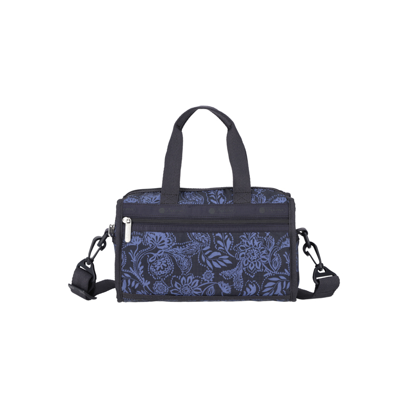迷你波士頓斜背包 (BOHO PAISLEY NAVY)