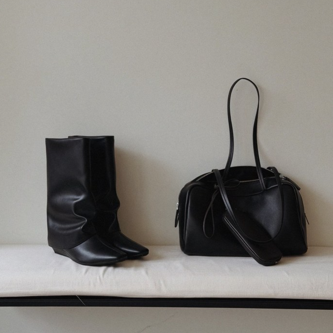 Sketch in Love Slouch Wedge Boots  (MOM)