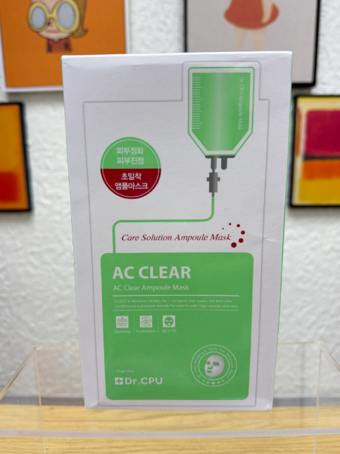 WK62 Dr. CPU 鎮定舒緩精華 面膜 AC Clear Ampoule Mask 1Box(10EA) **到期日約:28年