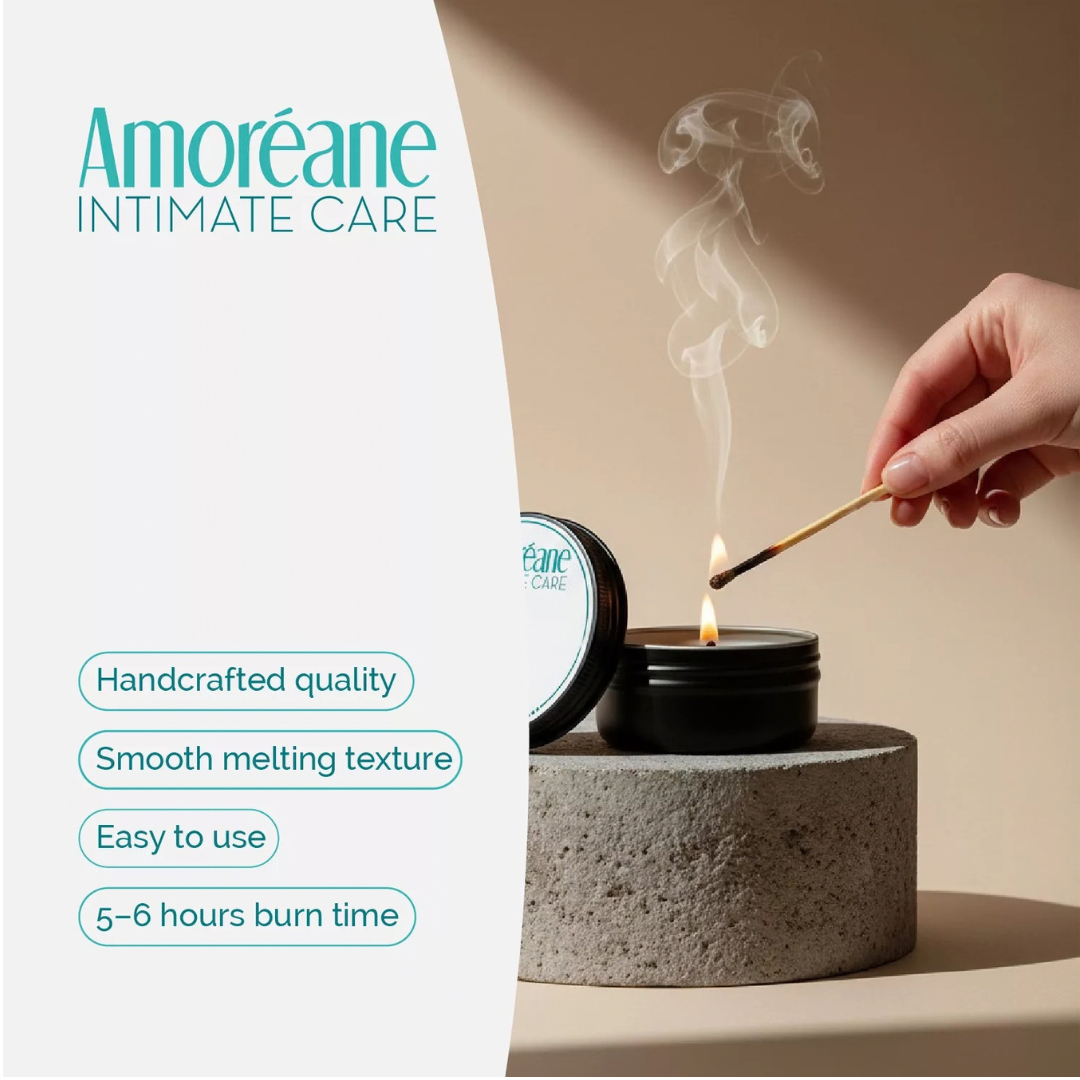 Amoreane 蜜桃香薰按摩蠟燭 30ml