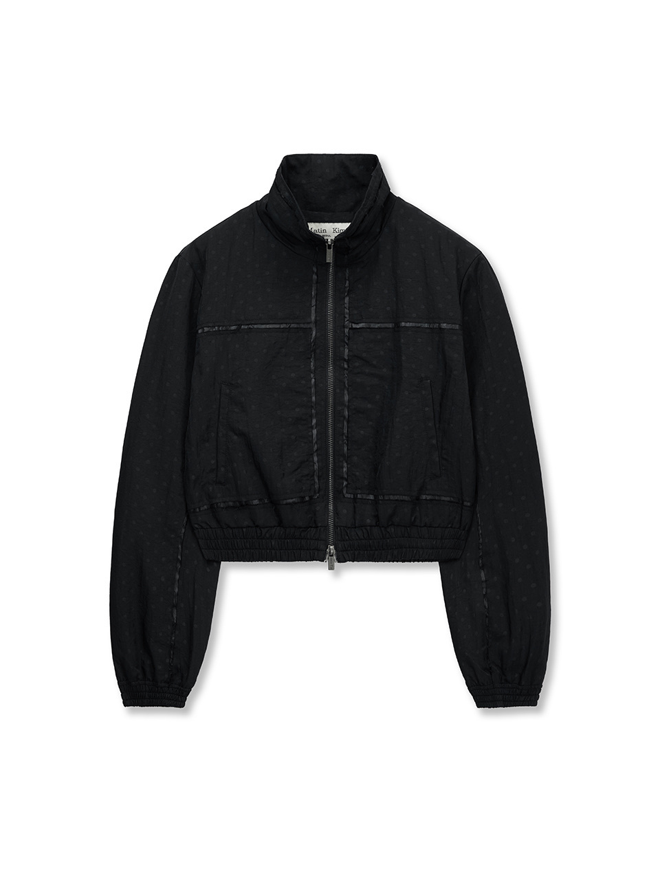 Matin Kim dot dot CROPPED EMBROIDERY BACK LOGO JUMPER