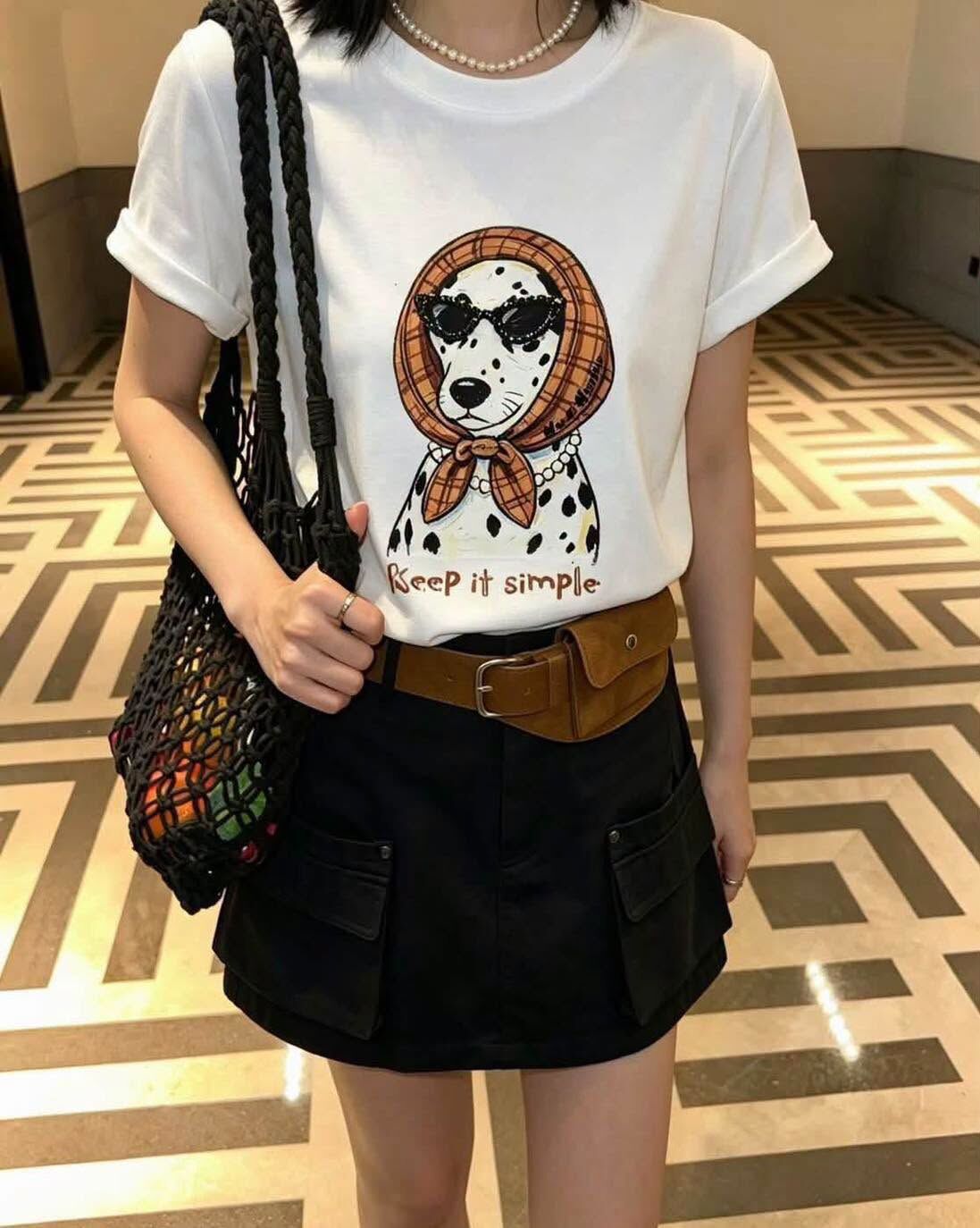 【俏皮墨鏡頭巾狗狗造型上衣】（現貨）