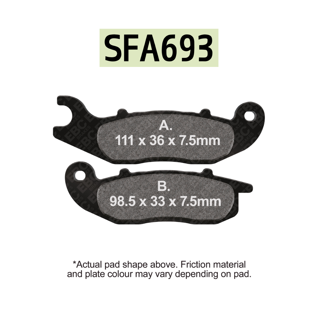 EBC SFA693 Scooter Organic Brake Pads