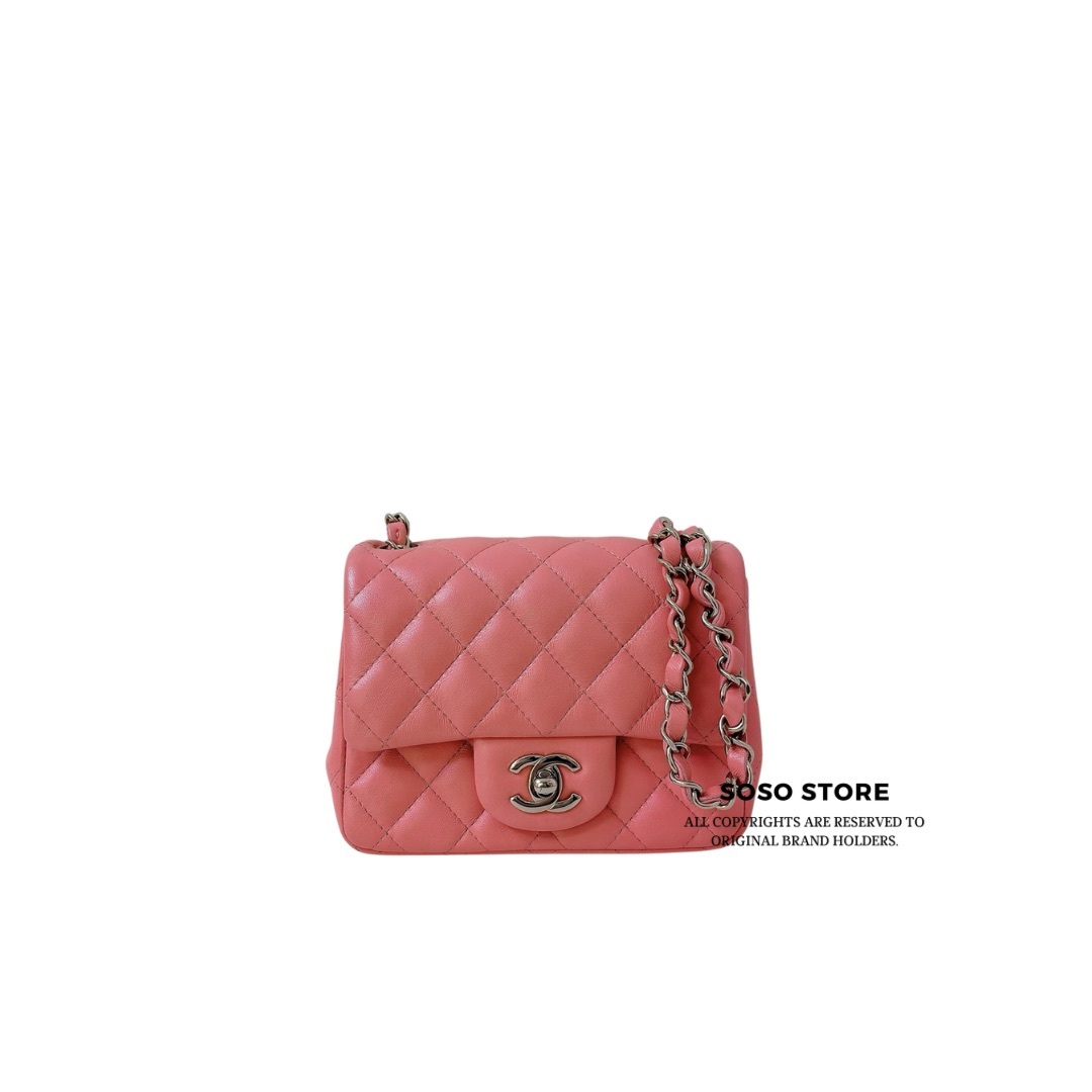 Chanel Classic Flap Mini Square - Pink / SHW
