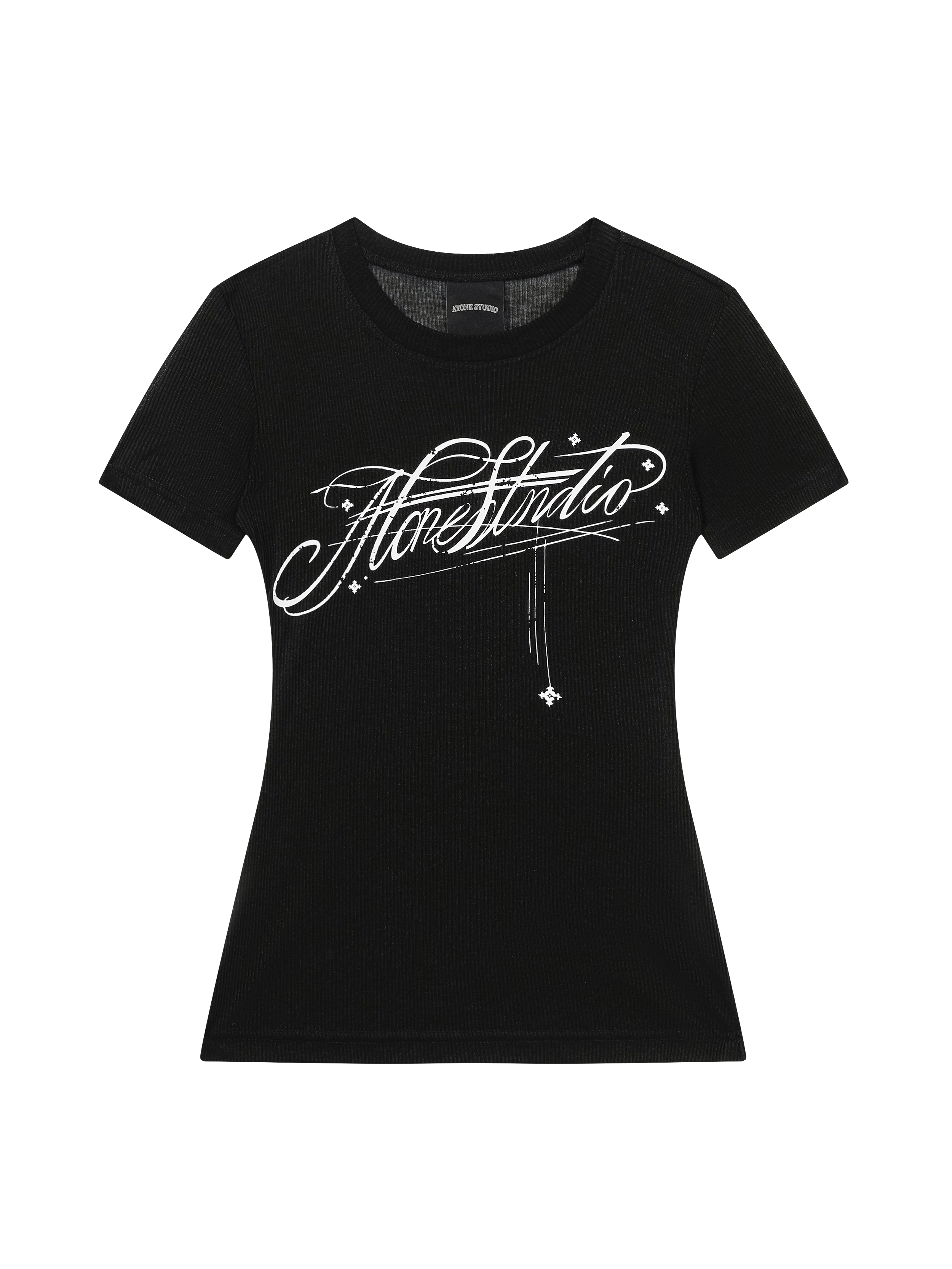 ATONE Signature Script Baby Tee